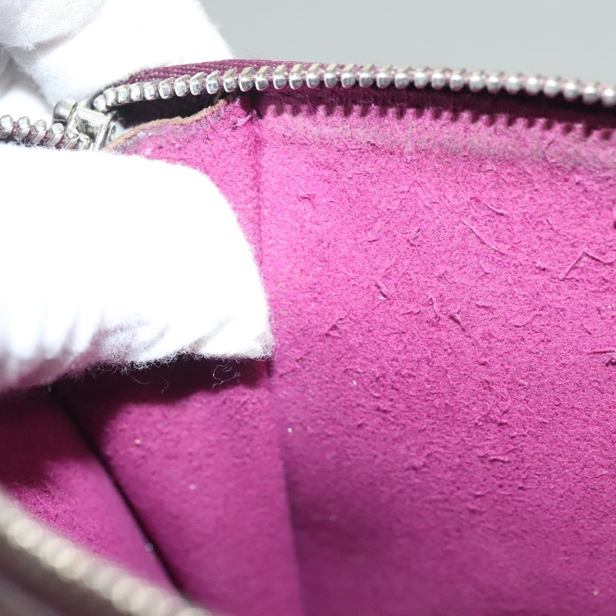 Louis Vuitton Pochette Accessoires Epi Leather, PURPLE, LEATHER, Clutche & pouche