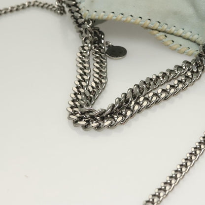 Stella McCartney Falabella Fold Over Crossbody Bag Suede, BLUE, SUEDE, Crossbody bag