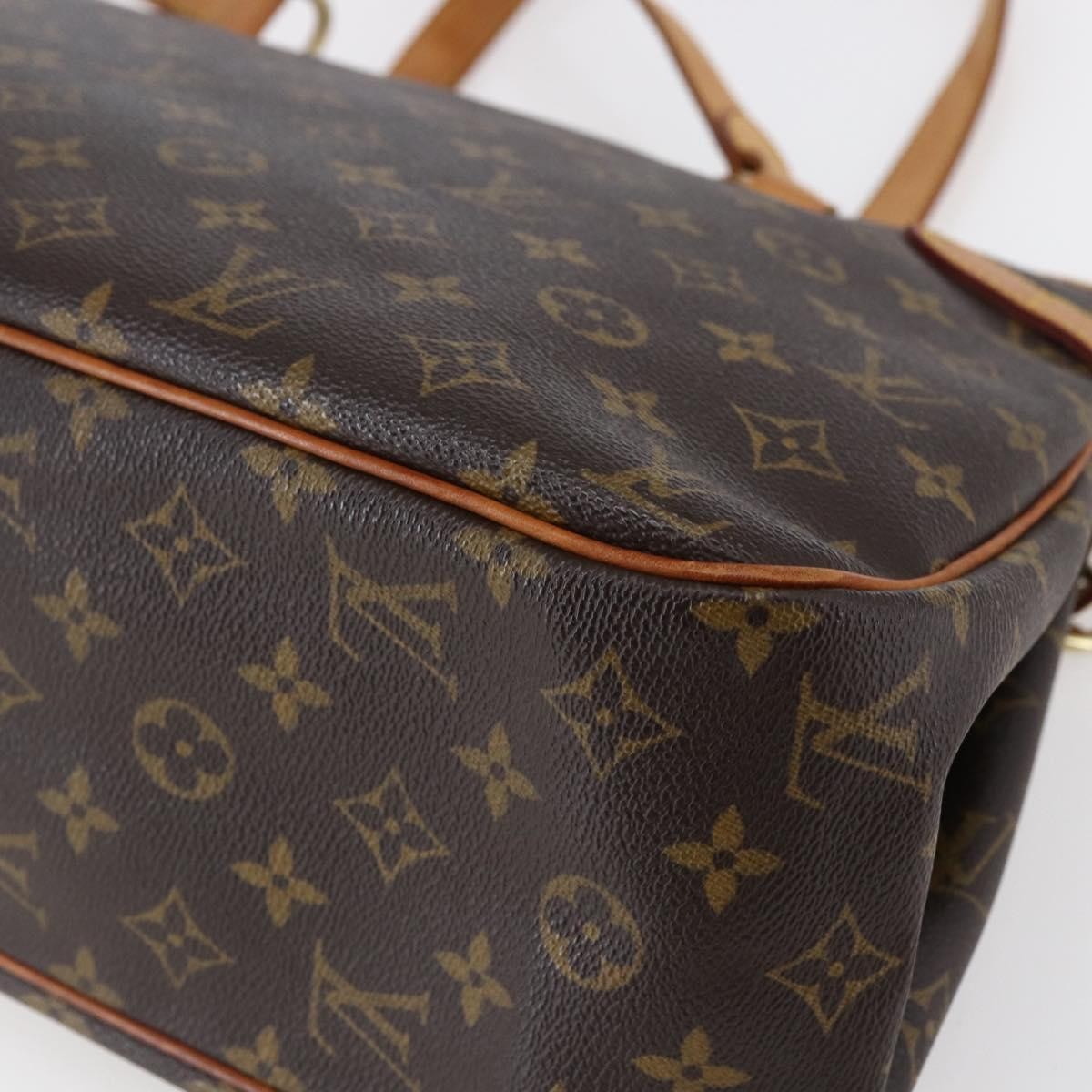 Louis Vuitton Batignolles Handbag Monogram Canvas, BROWN, CANVAS, Tote bag