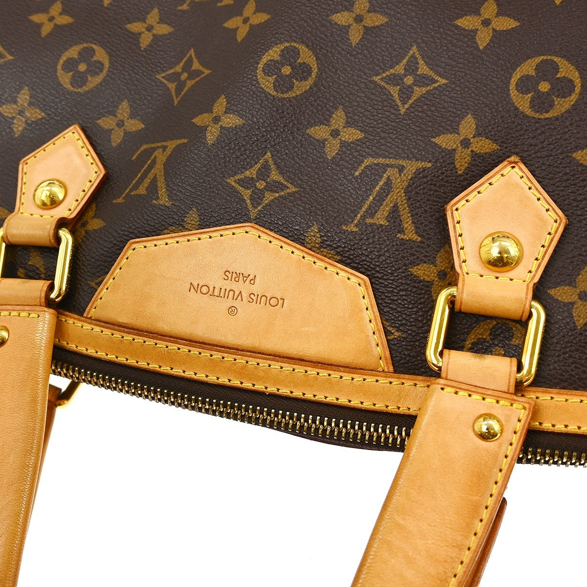 Louis Vuitton Retiro Handbag Monogram Canvas, Brown, Canvas, Handbag