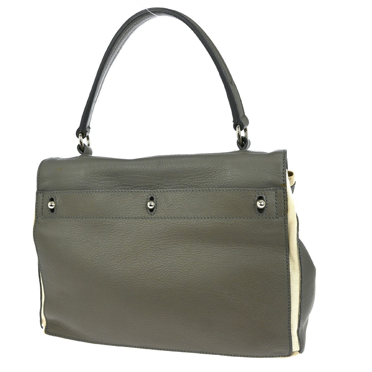 Saint Laurent Muse Two Bag Leather, GRAY, LEATHER, Handbag