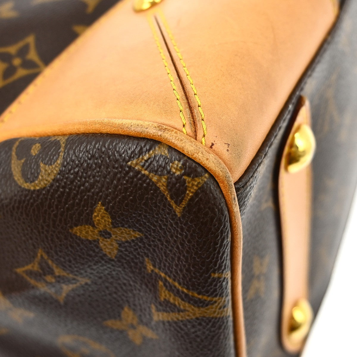 Louis Vuitton Retiro Handbag Monogram Canvas, Brown, Canvas, Handbag