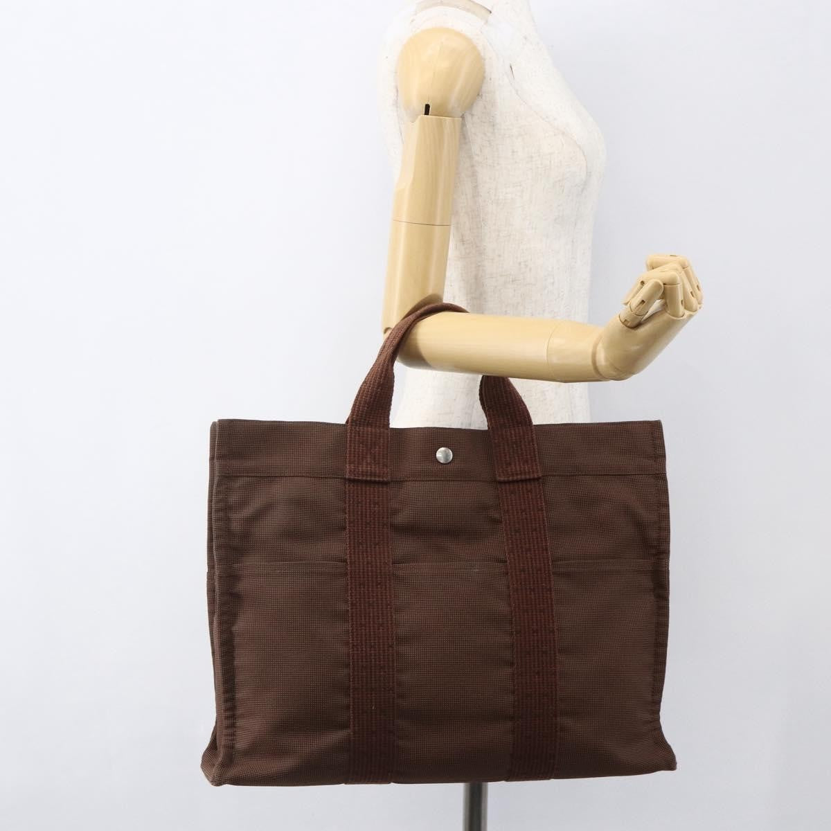 Hermes Fourre-tout Herline Fourre-tout Herline, BROWN, CANVAS, Tote bag
