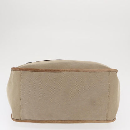 Chloe Harley Handbag Canvas with Leather, BEIGE, CANVAS, Handbag