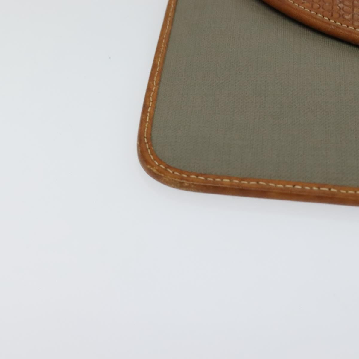 Christian Dior Flap Pouch Canvas, BROWN, CANVAS, Clutche & pouche