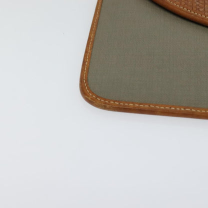 Christian Dior Flap Pouch Canvas, BROWN, CANVAS, Clutche & pouche