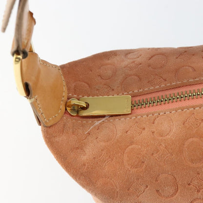 Celine C Macadam Shoulder bag Suede, ORANGE, SUEDE, Shoulder bag