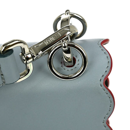Fendi Flowerland Kan I Bag Embellished Leather, BLUE, LEATHER, Handbag
