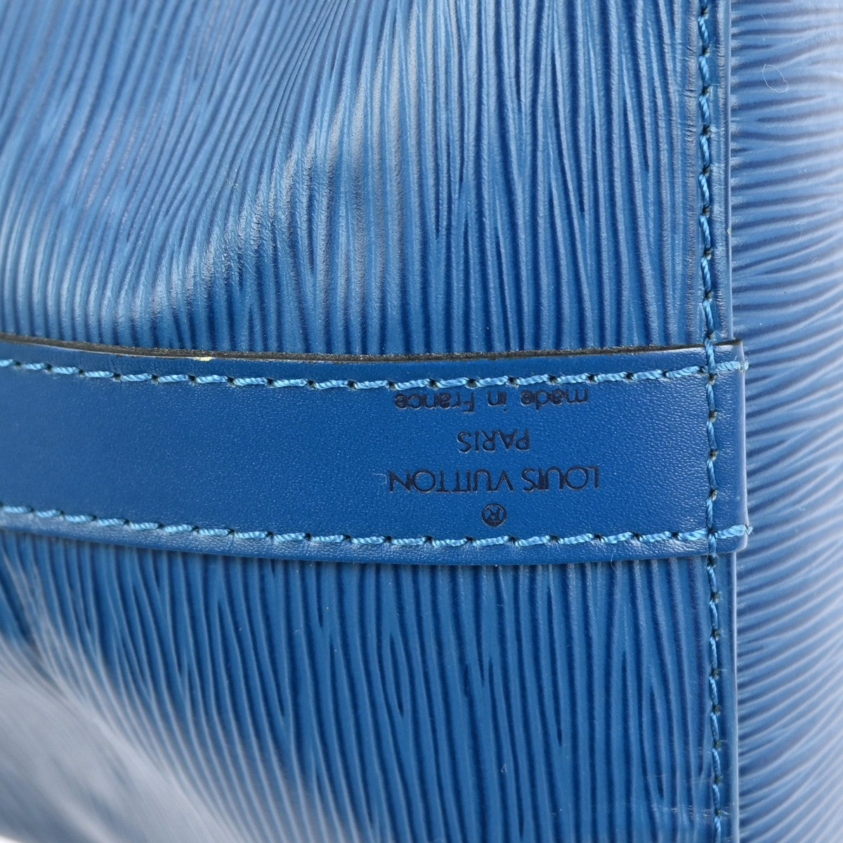 Louis Vuitton Petit Noe Handbag Epi Leather, BLUE, LEATHER, Shoulder bag