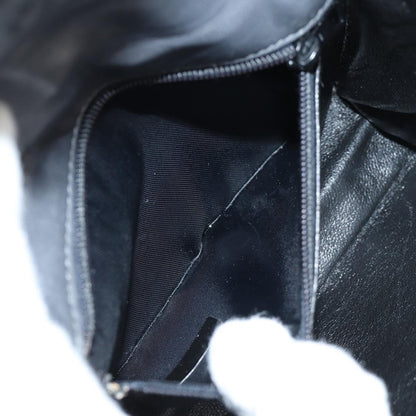 Chanel Vintage Camellia Flap Crossbody Bag Satin and Mesh, BLACK, SATIN, Shoulder bag