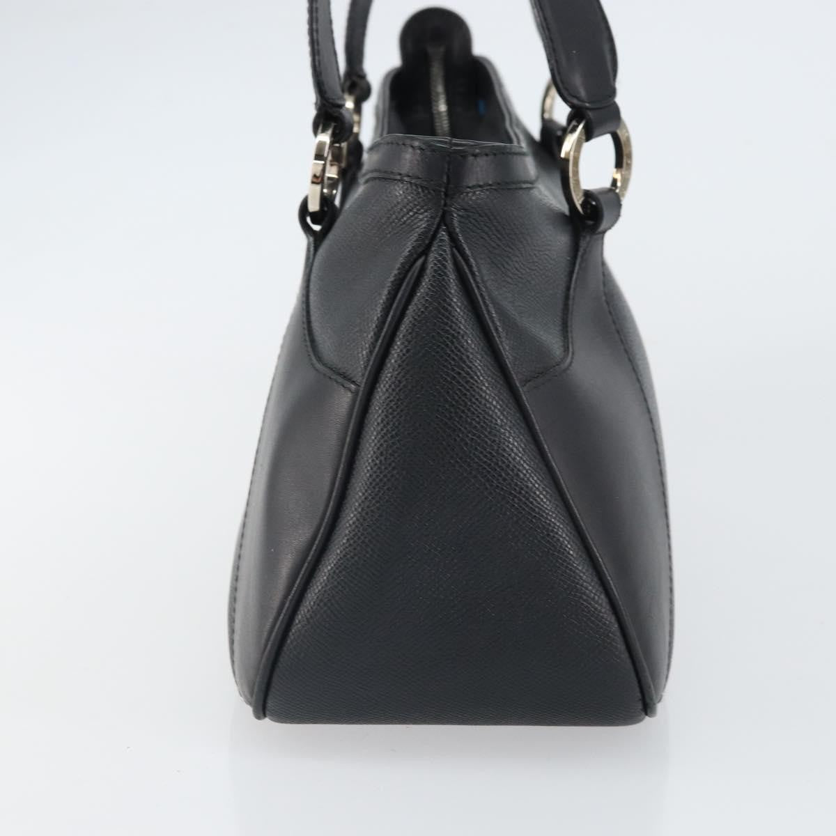 Bvlgari Handbag Leather, BLACK, LEATHER, Handbag