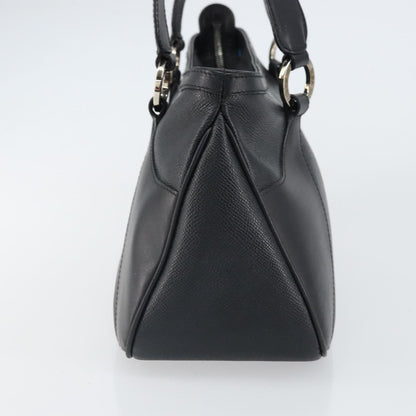 Bvlgari Handbag Leather, BLACK, LEATHER, Handbag