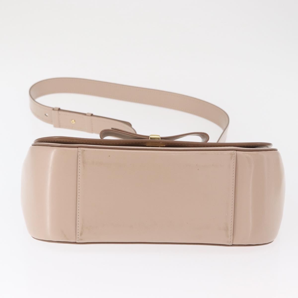 Salvatore Ferragamo Vala Handbag Leather, BEIGE, LEATHER, Handbag