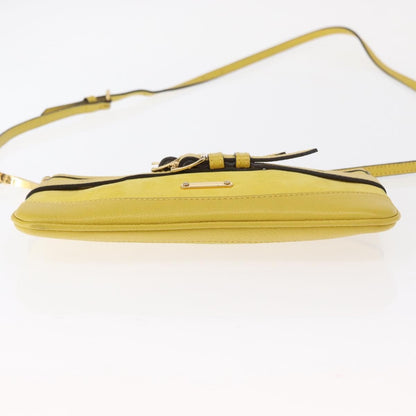 Burberry Vintage Shoulder Bag Leather, YELLOW, LEATHER, Shoulder bag