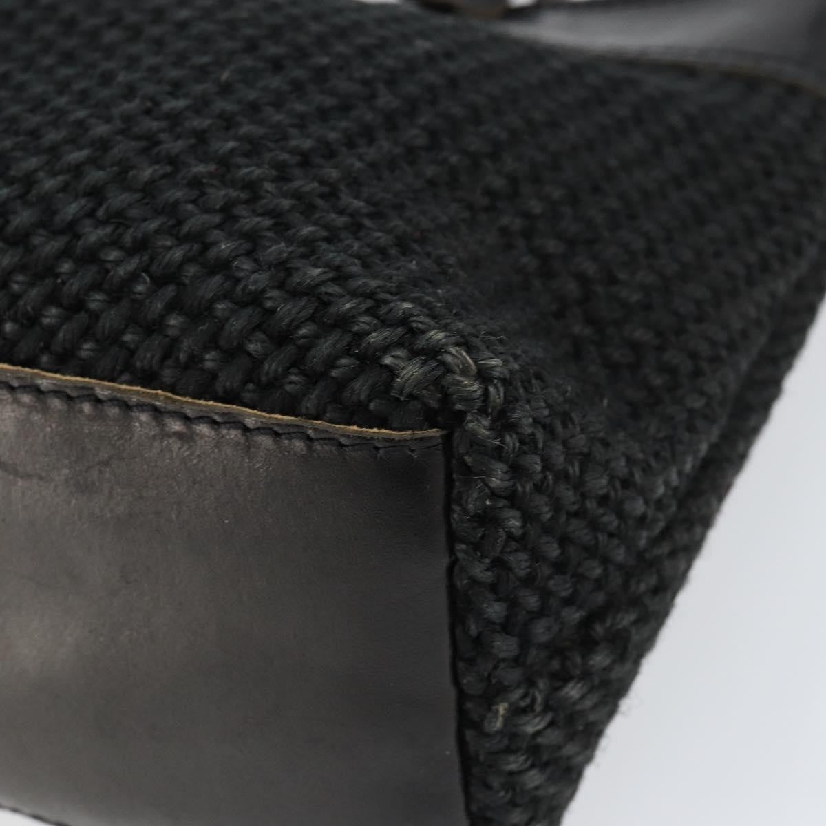 Bottega Veneta Vintage handbag Canvas, BLACK, CANVAS, Handbag