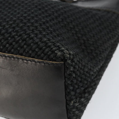 Bottega Veneta Vintage handbag Canvas, BLACK, CANVAS, Handbag