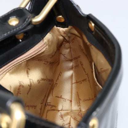 Salvatore Ferragamo Gancini Tote Patent leather, BLACK, PATENT_LEATHER, Tote bag