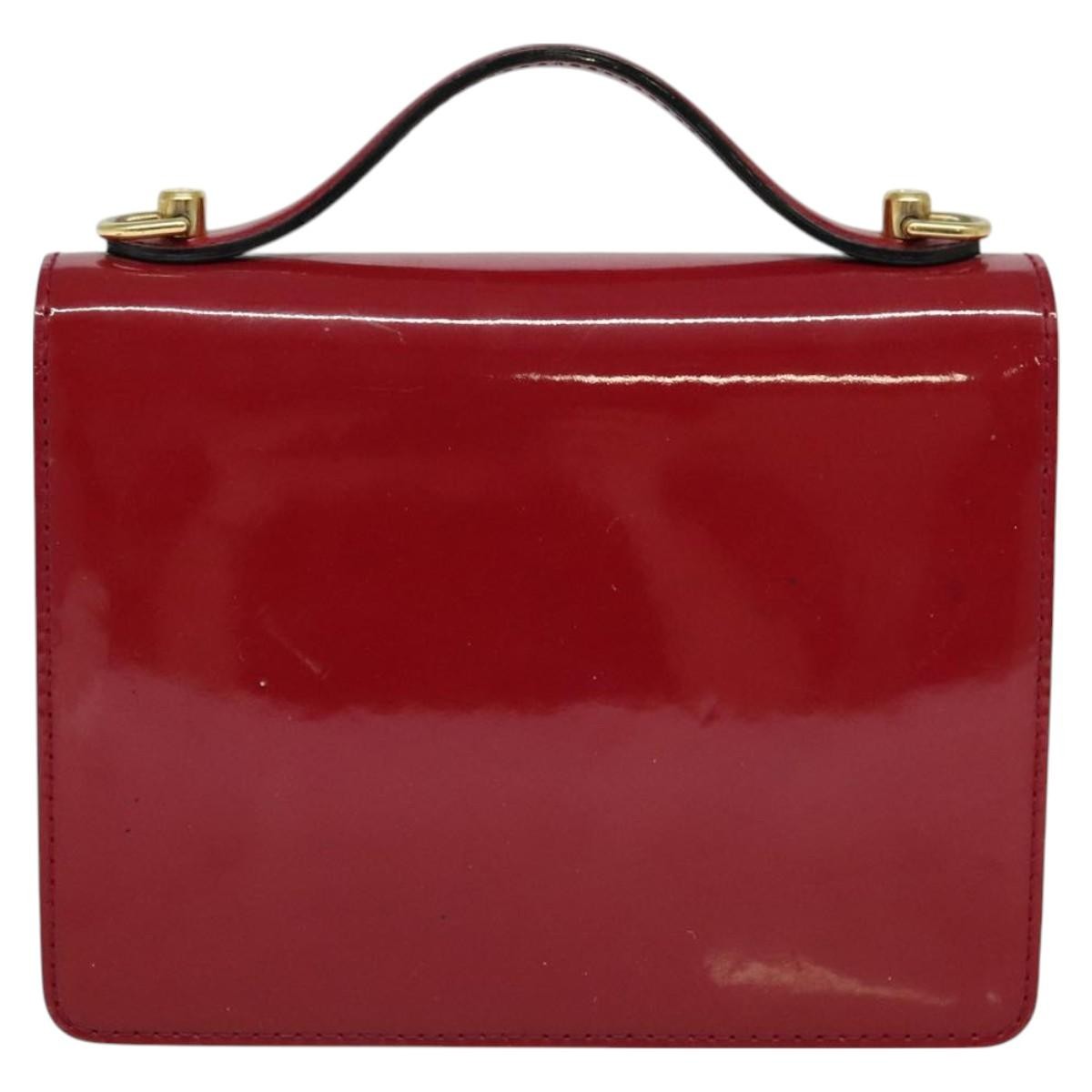 Louis Vuitton Monceau Handbag Vernis, BURGUNDY, PATENT_LEATHER, Handbag