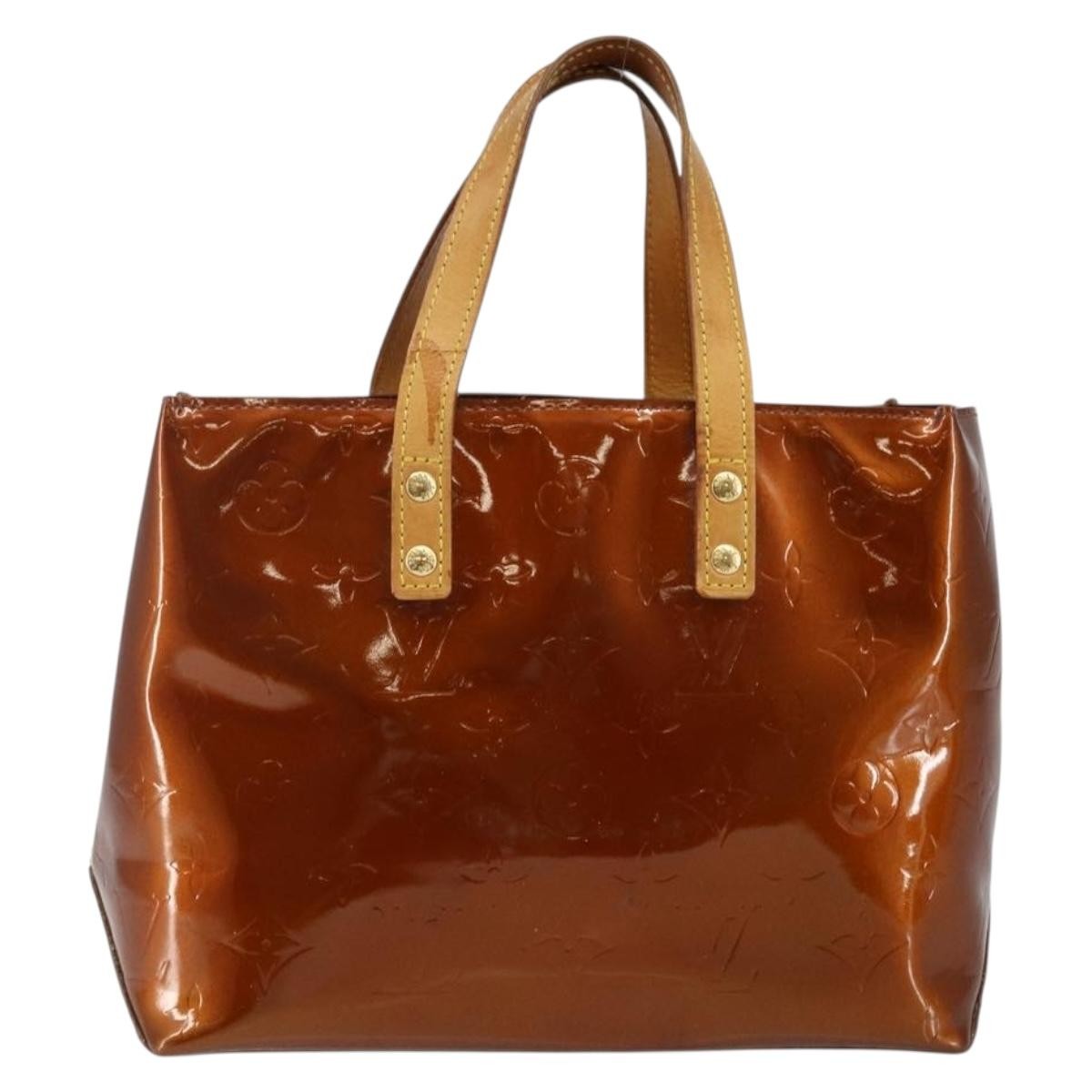 Louis Vuitton Reade Handbag Monogram Vernis, BROWN, PATENT_LEATHER, Handbag