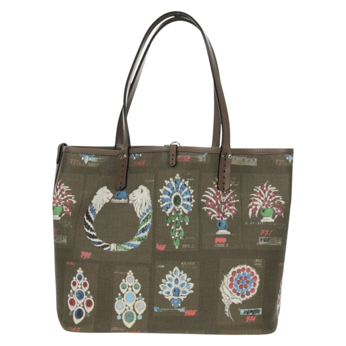 Bvlgari Tote bag Leather, Gray, Leather, Tote Bag