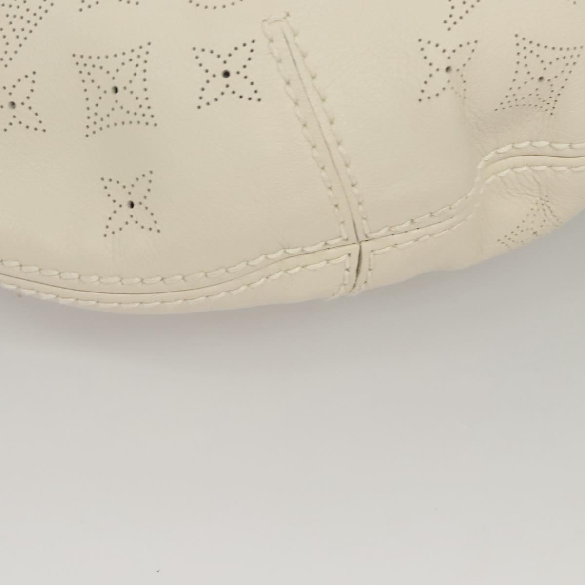 Louis Vuitton Onatah Hobo Mahina Leather, BEIGE, LEATHER, Shoulder bag