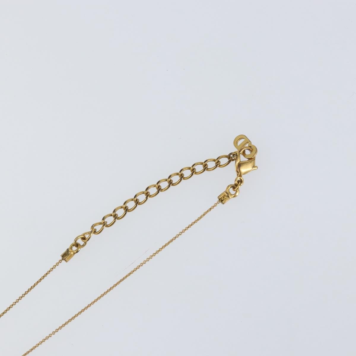 Christian Dior CD Pendant Necklace Metal, GOLD, METAL, Necklace