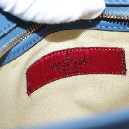Valentino Garavani Rockstud Camera Crossbody Bag Leather, BLUE, LEATHER, Clutche & pouche