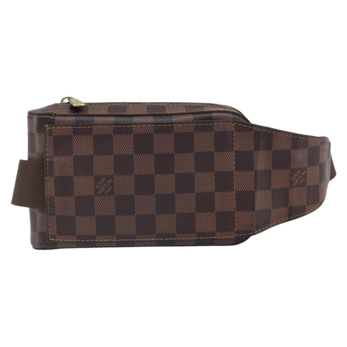Louis Vuitton Geronimos Waist Bag Damier, BROWN, CANVAS, Clutche & pouche