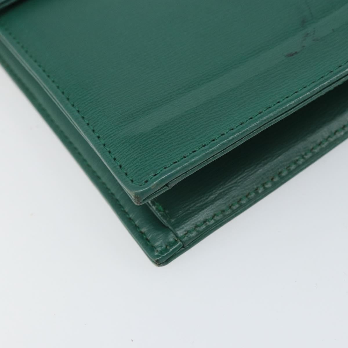 Christian Dior Vintage Shoulder Bag Leather, GREEN, LEATHER, Shoulder bag