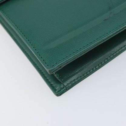 Christian Dior Vintage Shoulder Bag Leather, GREEN, LEATHER, Shoulder bag
