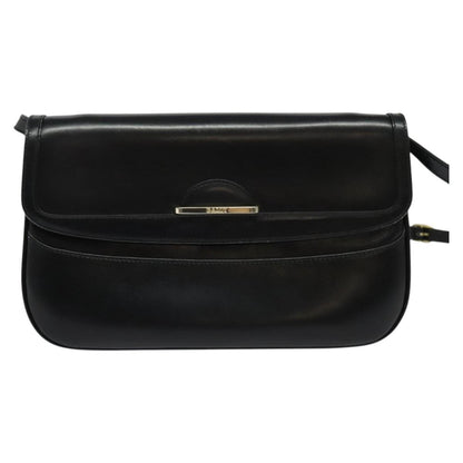 Bally Vintage Shoulder Bag Leather, Black, Leather, Shoulder Bag