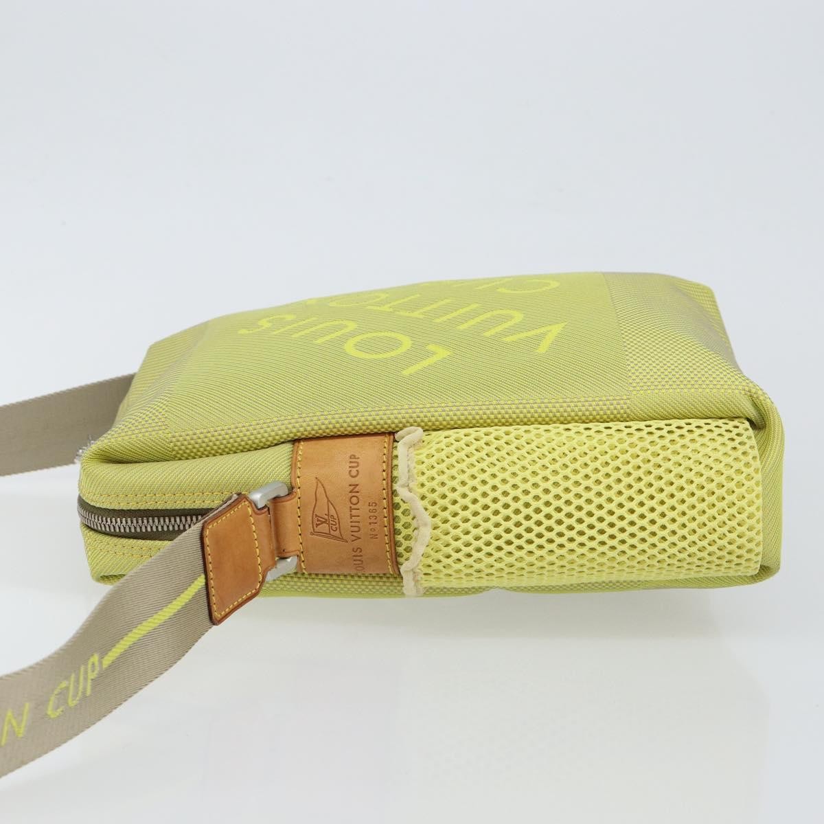 Louis Vuitton Cup Weathery Bag Damier Geant Canvas, YELLOW, CANVAS, Shoulder bag