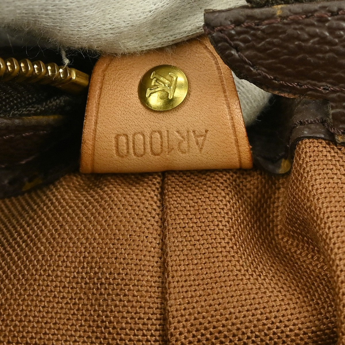 Louis Vuitton Cabas Mezzo Monogram Canvas, BROWN, CANVAS, Tote bag