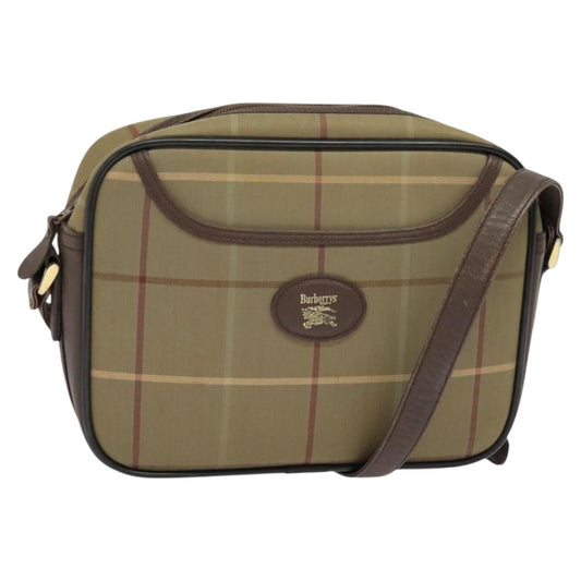 Burberry Nova check Shoulder bag Canvas, BEIGE, CANVAS, Shoulder bag