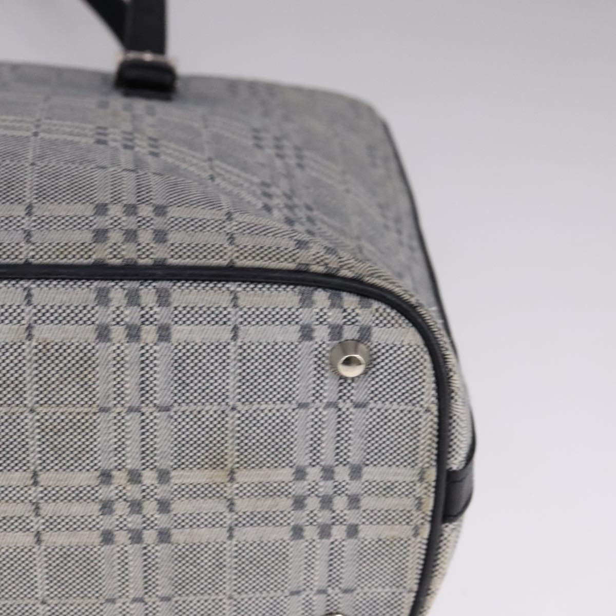 Burberry Nova Check Tote Canvas and Leather, GRAY, CANVAS, Tote bag