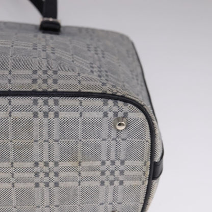 Burberry Nova Check Tote Canvas and Leather, GRAY, CANVAS, Tote bag