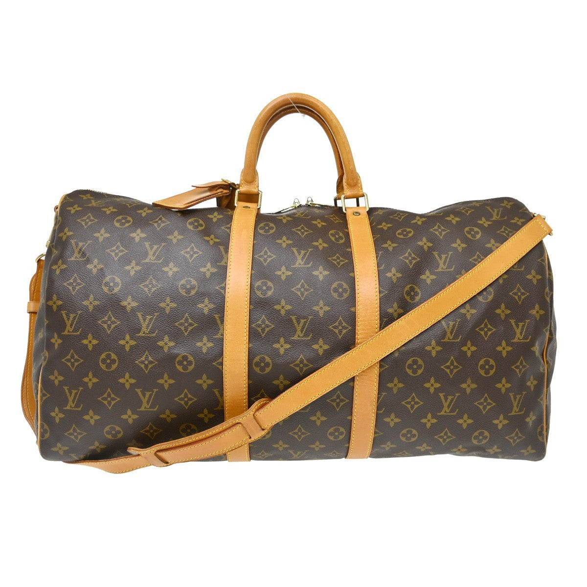 Louis Vuitton Keepall Bandouliere Bag Monogram Canvas, Brown, Canvas, Travel Bag
