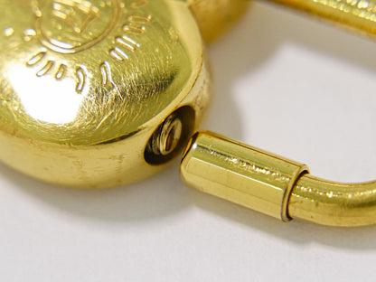 Hermes Annee De La Fantaisie Heart Cadena Lock Charm Metal, GOLD, GOLD_PLATED, Charms and Keychains