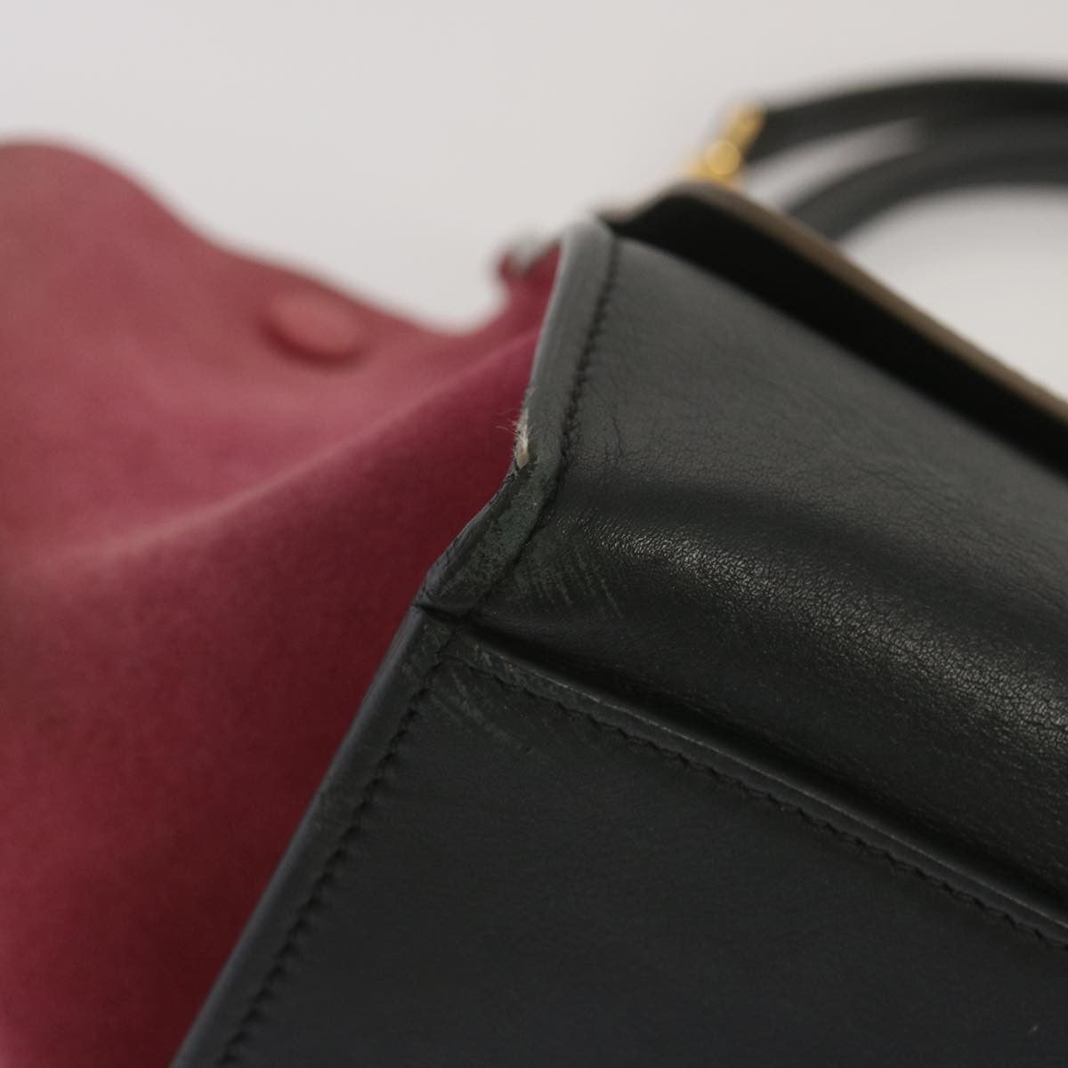 Celine Trapeze Bag Leather with Suede, MULTICOLOUR, LEATHER, Handbag