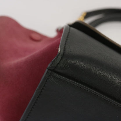 Celine Trapeze Bag Leather with Suede, MULTICOLOUR, LEATHER, Handbag