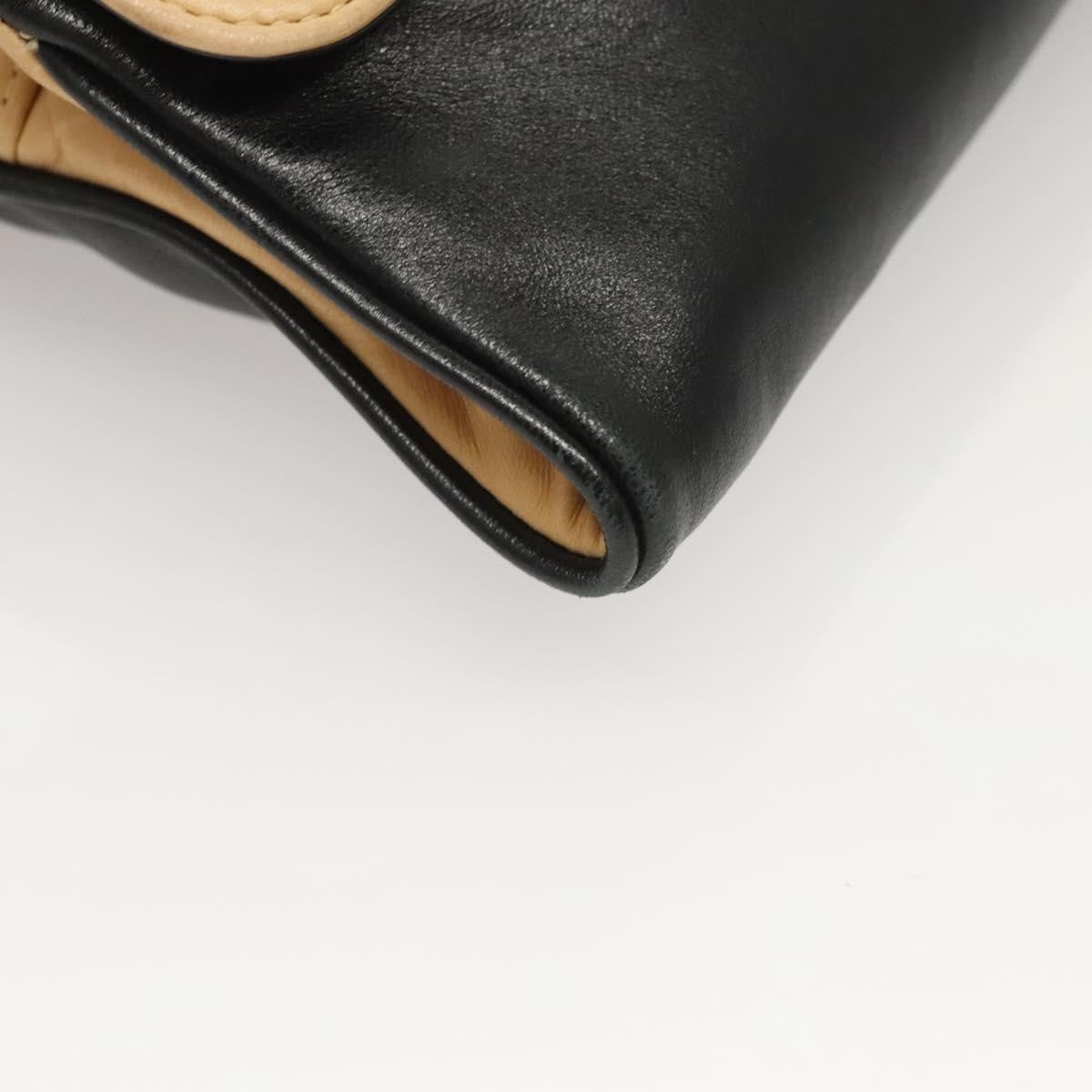 Chanel Chocolate Bar CC Handbag Quilted Lambskin, Beige, Leather, Handbag