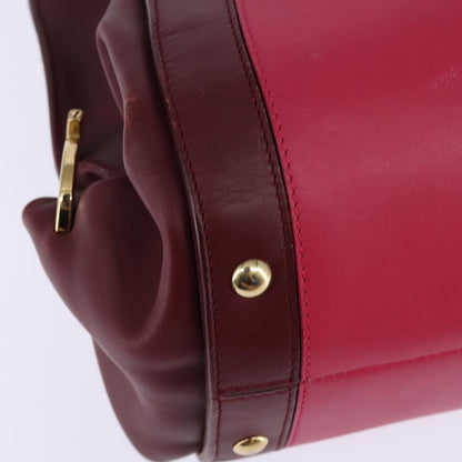 Salvatore Ferragamo Sofia Satchel Leather, PINK, LEATHER, Handbag