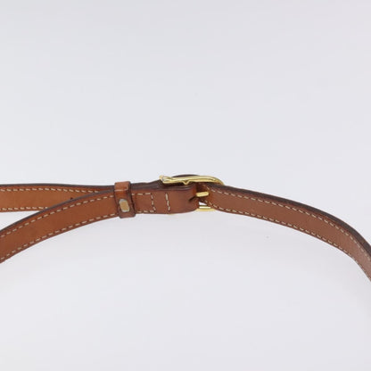 Celine Vintage Macadam Shoulder Bag Canvas and Leather, BROWN, CANVAS, Shoulder bag