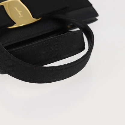 Salvatore Ferragamo Convertible Vara Bow Tote Leather, BLACK, LEATHER, Tote bag