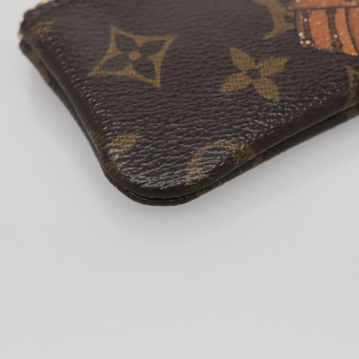 Louis Vuitton Pochette Clés Monogram Empreinte, BROWN, CANVAS, Wallets