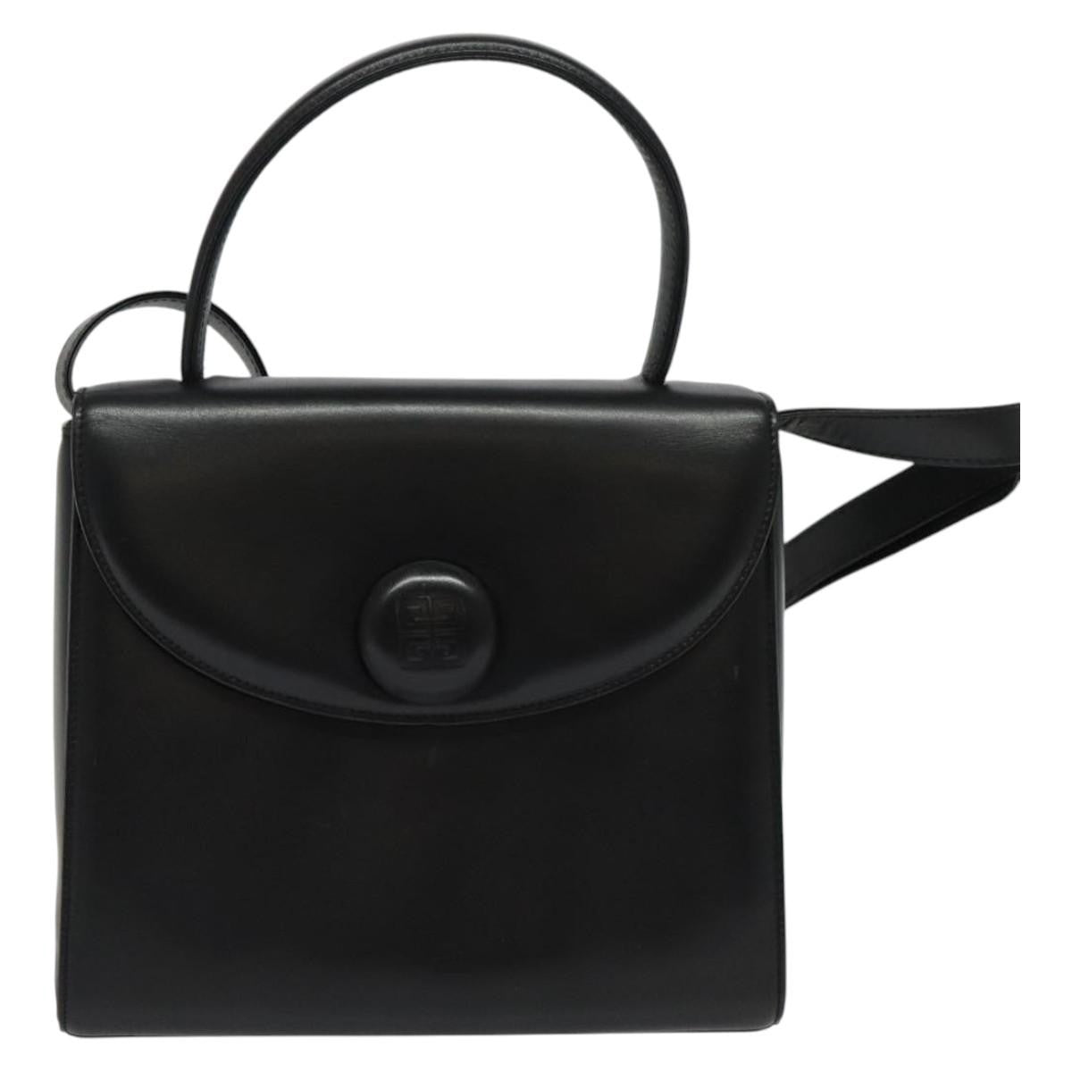 Givenchy Vintage 4G handbag Leather, BLACK, LEATHER, Handbag