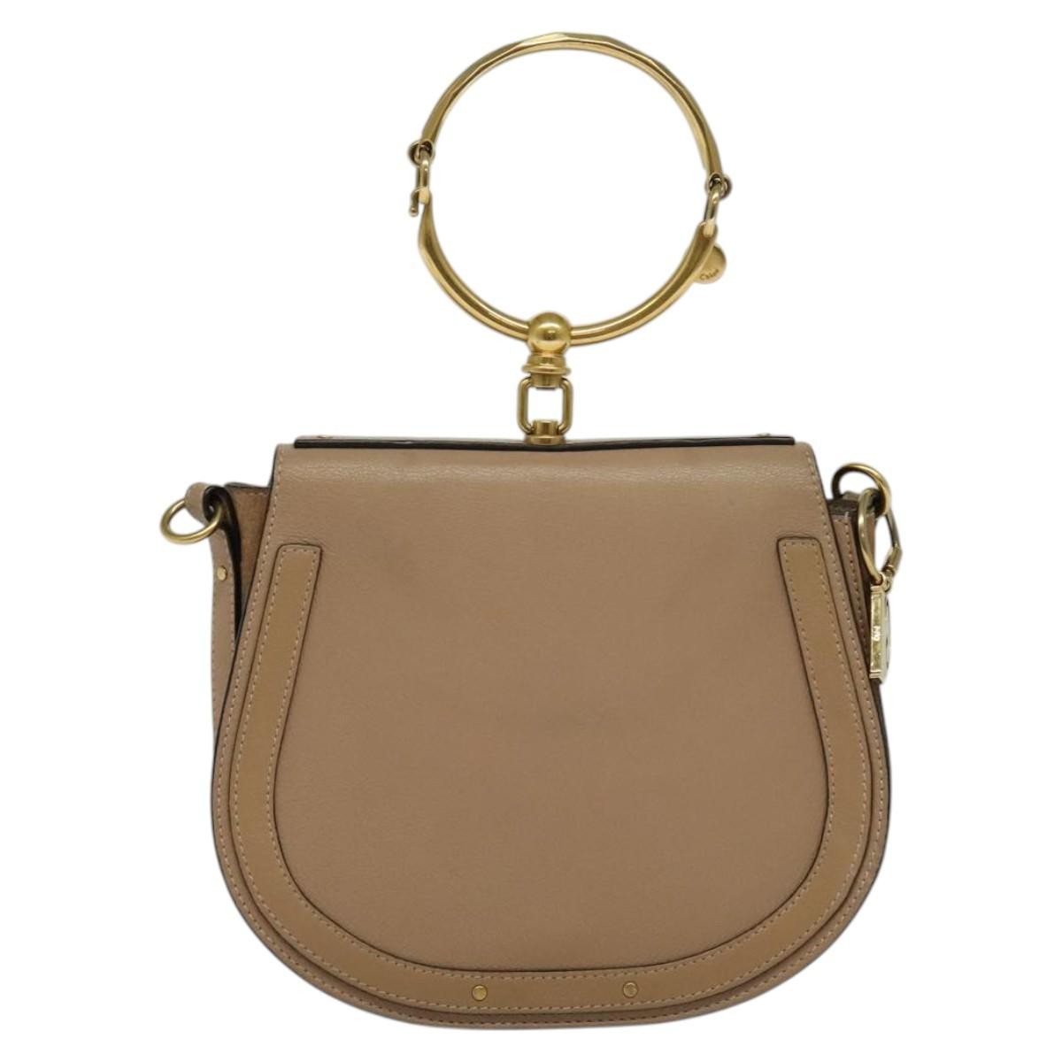 Chloe Nile Crossbody Bag Leather, PINK, LEATHER, Shoulder bag