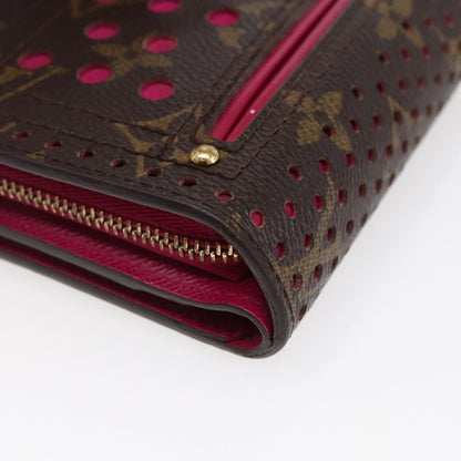 Louis Vuitton Perfo  Compact Zip Wallet Canvas, PINK, CANVAS, Wallets