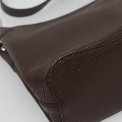 Louis Vuitton Mandara Handbag Epi Leather, BROWN, LEATHER, Shoulder bag