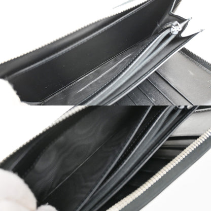 Gucci Signature Zip Around Wallet Guccissima Leather, BLACK, LEATHER, Wallets